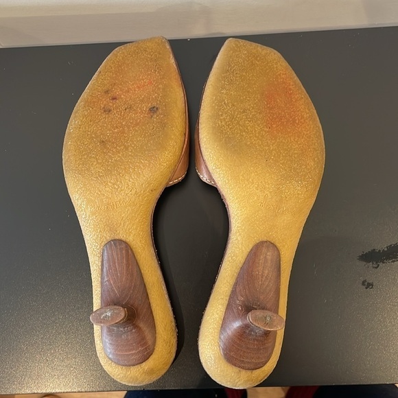 Cole Haan Brown leather mules slippers sandals size 7 - Picture 4 of 8